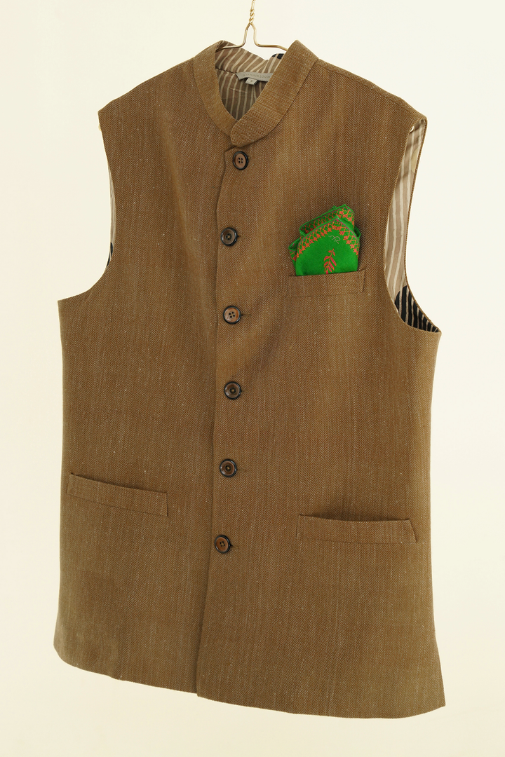 Abshaar Cashmere Mens Waistcoat | Kashmir Loom