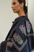 Sozni Palledar Buta Hand Embroidered Pashmina Stole Pencil