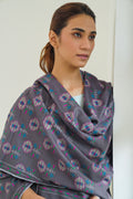 Kani  Hand Woven Pashmina Stole Charcoal Grey