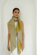 Metallic Cashmere Stripes Shawl | Kashmir Loom