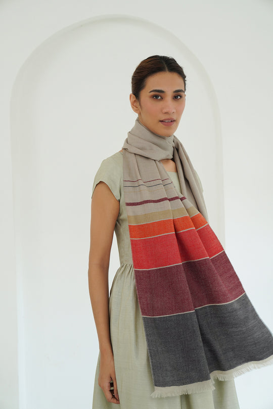 Pente Cashmere Shawl | Kashmir Loom