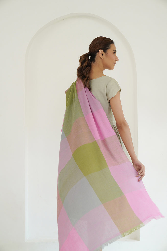 Pashmina Soft Gauzy Shawl Poetry Kashmir Loom