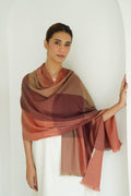 Cashmere Color block Women's Shawl | Kashmir Loom