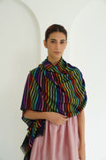 Cashmere Stripe Women's Stole | Kashmir Loom