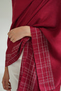 Cashmere Check Women's Stole | Kashmir Loom