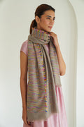 Cashmere Ikat Women's Shawl , Scarf, Stole | Kashmir Loom