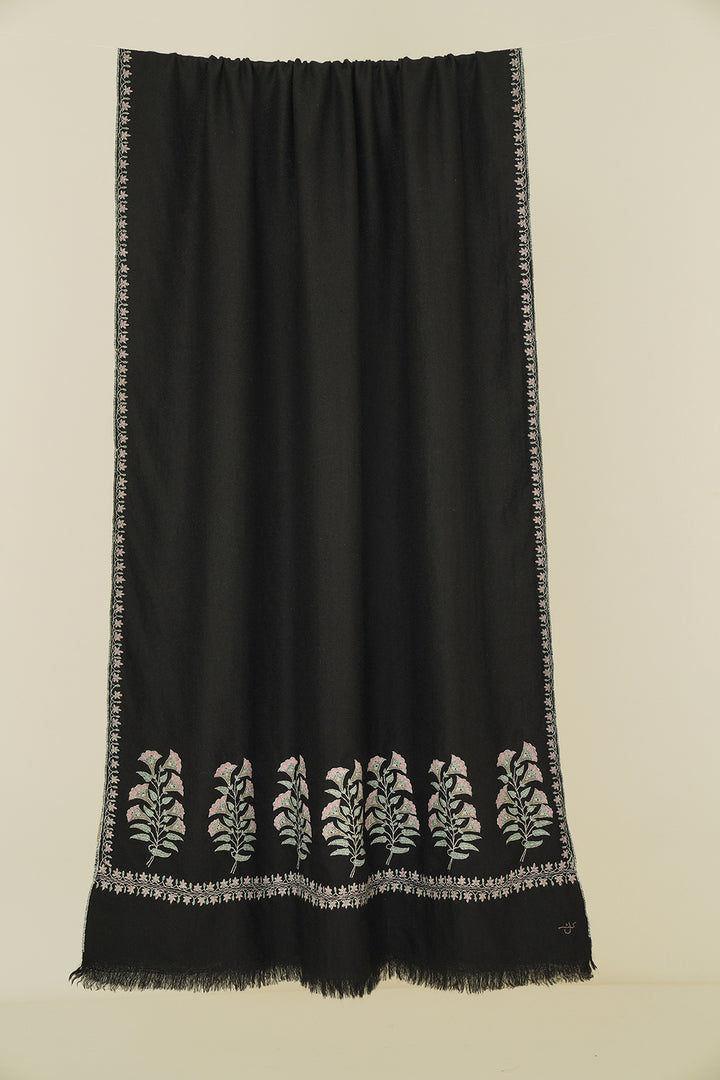 Mughal Palla Hand Embroidered Pashmina Stole