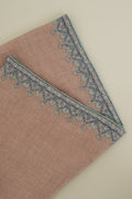 Kashmir Loom Sozni Borderdar Hand Embroidered Pashmina Stole Natural