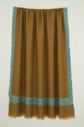 Kashmir Loom Sozni Navid Borderdar Hand Embroidered Pashmina Shawl Herb