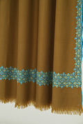 Kashmir Loom Sozni Navid Borderdar Hand Embroidered Pashmina Shawl Herb