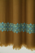 Kashmir Loom Sozni Navid Borderdar Hand Embroidered Pashmina Shawl Herb