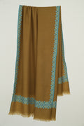Kashmir Loom Sozni Navid Borderdar Hand Embroidered Pashmina Shawl Herb