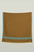 Kashmir Loom Sozni Navid Borderdar Hand Embroidered Pashmina Shawl Herb