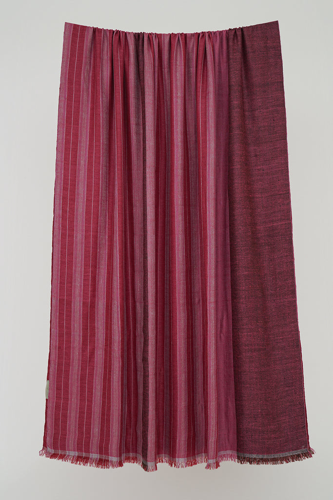 Handwoven Cashmere Double Layer Oversize Shawl | Kashmir Loom