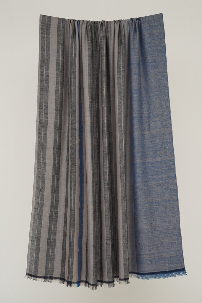 Handwoven Cashmere Double Layer Oversize Shawl | Kashmir Loom