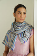 Cashmere Stripe Women's Stole | Kashmir Loom