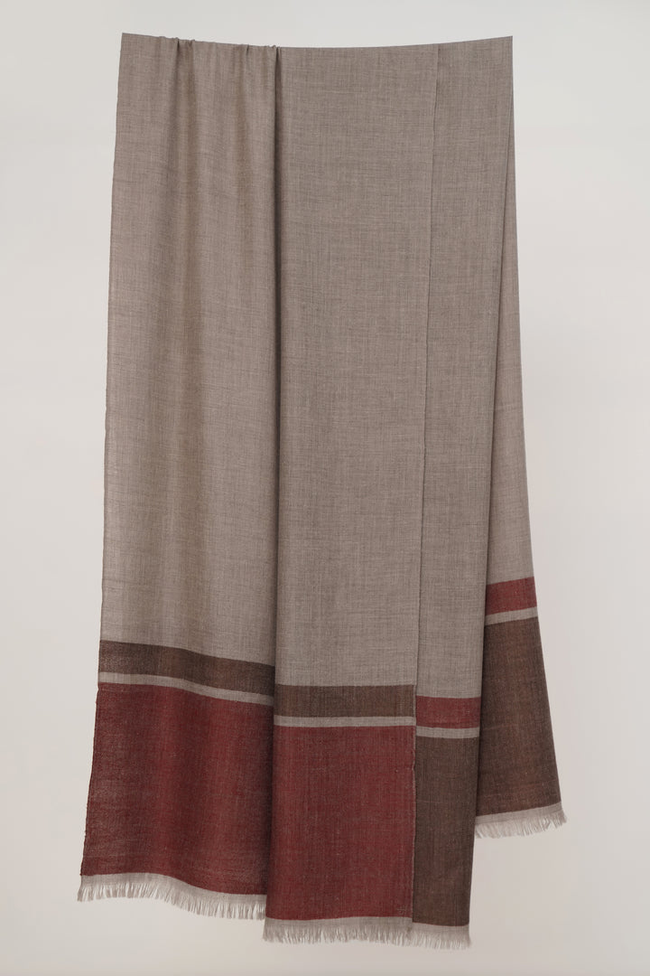 Kashmir Loom | Outlook Root Beatroot Shawl