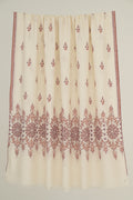 Kashmir Loom Sozni Palledar Butidar Hand Embroidered Pashmina Shawl Ivory