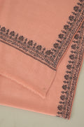 Kashmir Loom Sozni Rida Jaali Baildar Hand Embroidered Pashmina Stole Lemonade