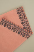 Kashmir Loom Sozni Rida Jaali Baildar Hand Embroidered Pashmina Stole Lemonade