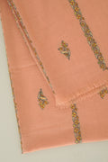 Kashmir Loom Sozni Samina Khatrast Butidar Hand Embroidered Pashmina Stole Salmon
