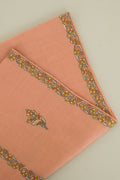 Kashmir Loom Sozni Samina Khatrast Butidar Hand Embroidered Pashmina Stole Salmon
