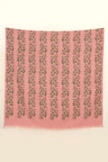 Kashmir Loom Kani Nahiza Khatrast Hand Woven Large Pashmina Shawl Rose