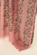 Kashmir Loom Kani Nahiza Khatrast Hand Woven Large Pashmina Shawl Rose
