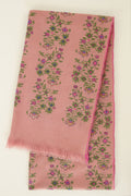 Kashmir Loom Kani Nahiza Khatrast Hand Woven Large Pashmina Shawl Rose