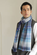 Kashmir Loom Plaid Cashmere Mens Scarf