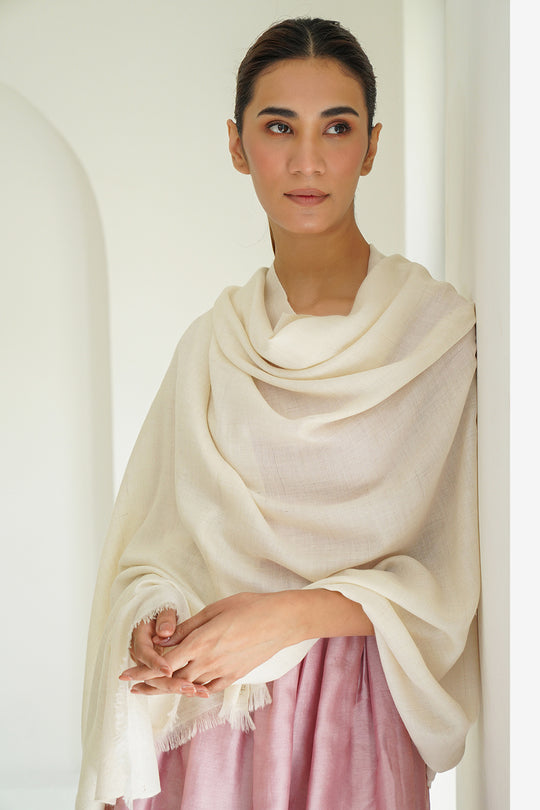 Cashmere Plain Women's Shawl and Stole | Kashmir Loom