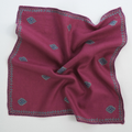 Barfi Buti Hand Embroidered Mens Cashmere Pocket Square