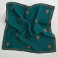 Barfi Buti Hand Embroidered Mens Cashmere Pocket Square