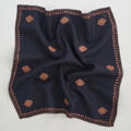Barfi Buti Hand Embroidered Mens Cashmere Pocket Square