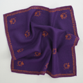 Flower Buti Hand Embroidered Mens Cashmere Pocket Square | Kashmir Loom