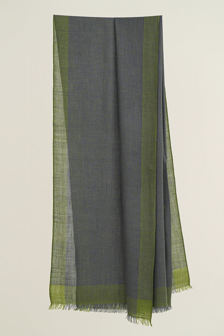 Cashmere Check Women's Stole | Kashmir Loom