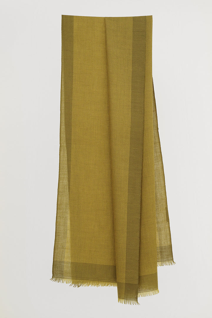 Cashmere Check Women's Stole | Kashmir Loom