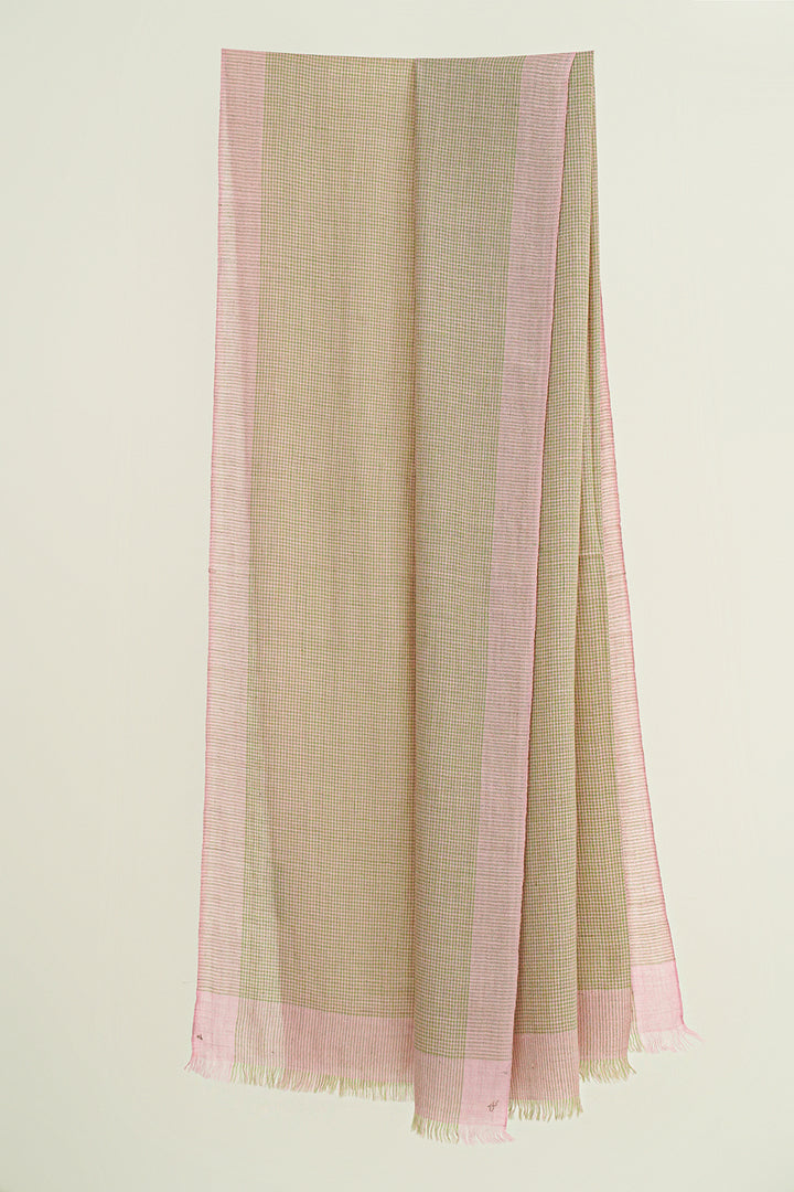 Cashmere Check Women's Stole | Kashmir Loom