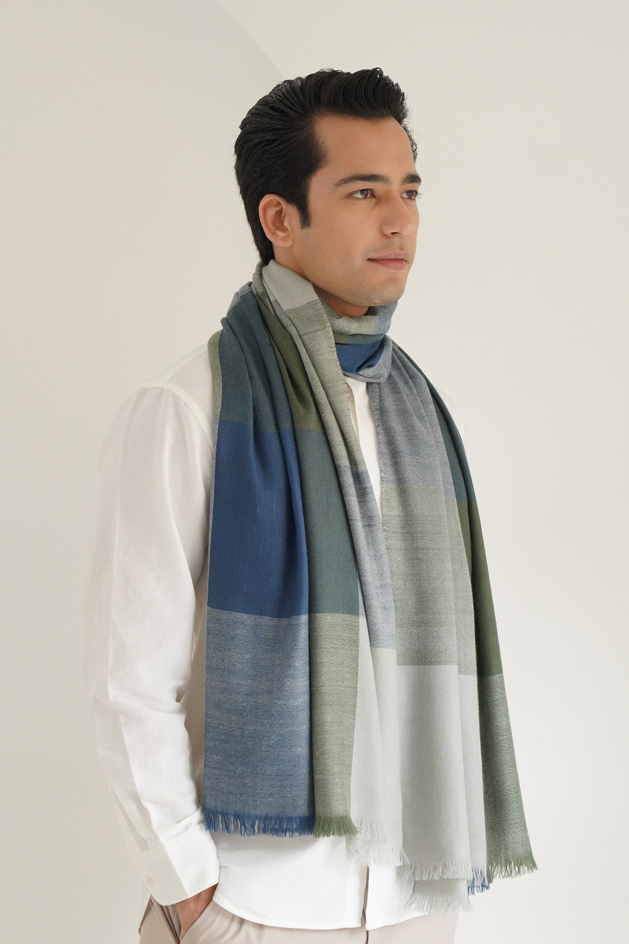 Poetry Cashmere Mens Oversize Scarf