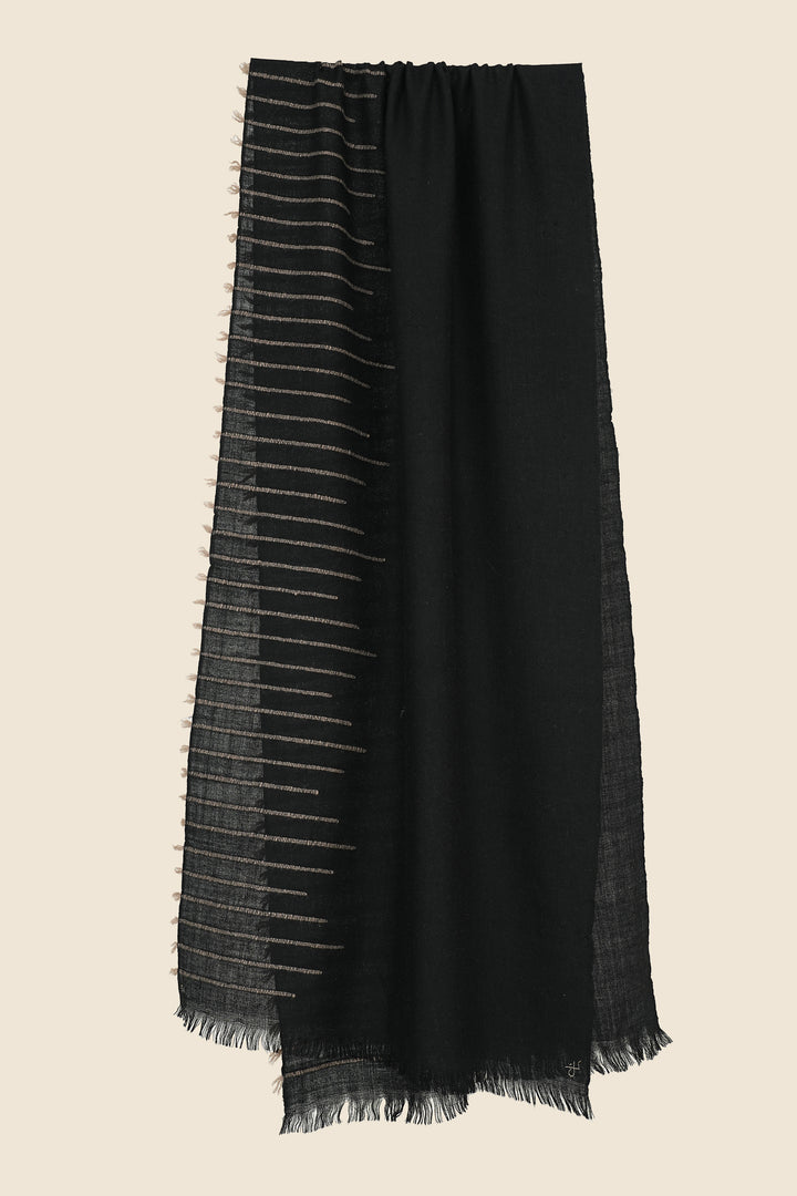 Kashmir Loom Quill Cashmere Scarf 50 x 200 cms