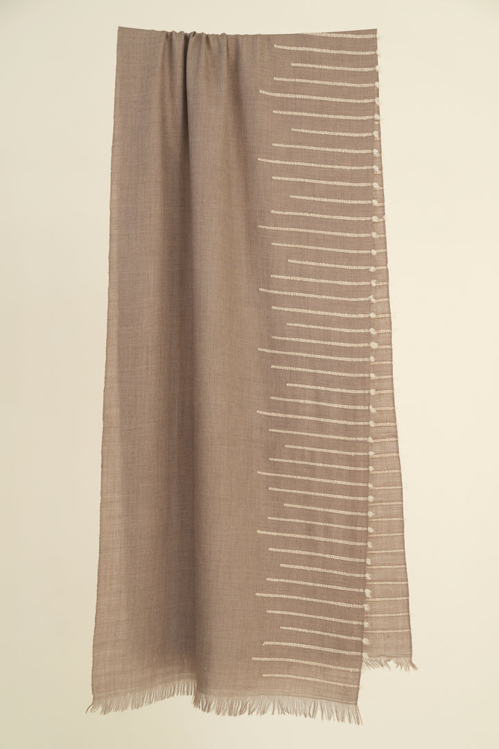 Kashmir Loom Quill Cashmere Scarf