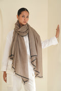 Kashmir Loom Rim Cashmere Large Shawl 115 x 230 cms