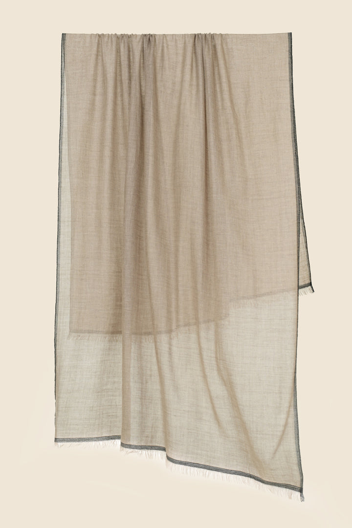 Kashmir Loom Rim Cashmere Large Shawl 115 x 230 cms