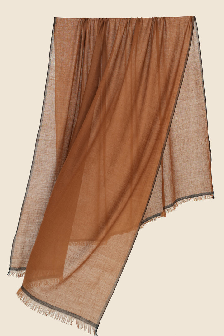 Kashmir Loom Rim Cashmere Large Shawl 115 x 230 cms