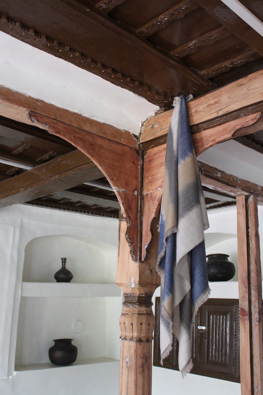 Kashmir Loom Rohan Cashmere Mens Large Scarf