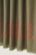 Soraya Paisley Palledar Hand Embroidered Pashmina Shawl