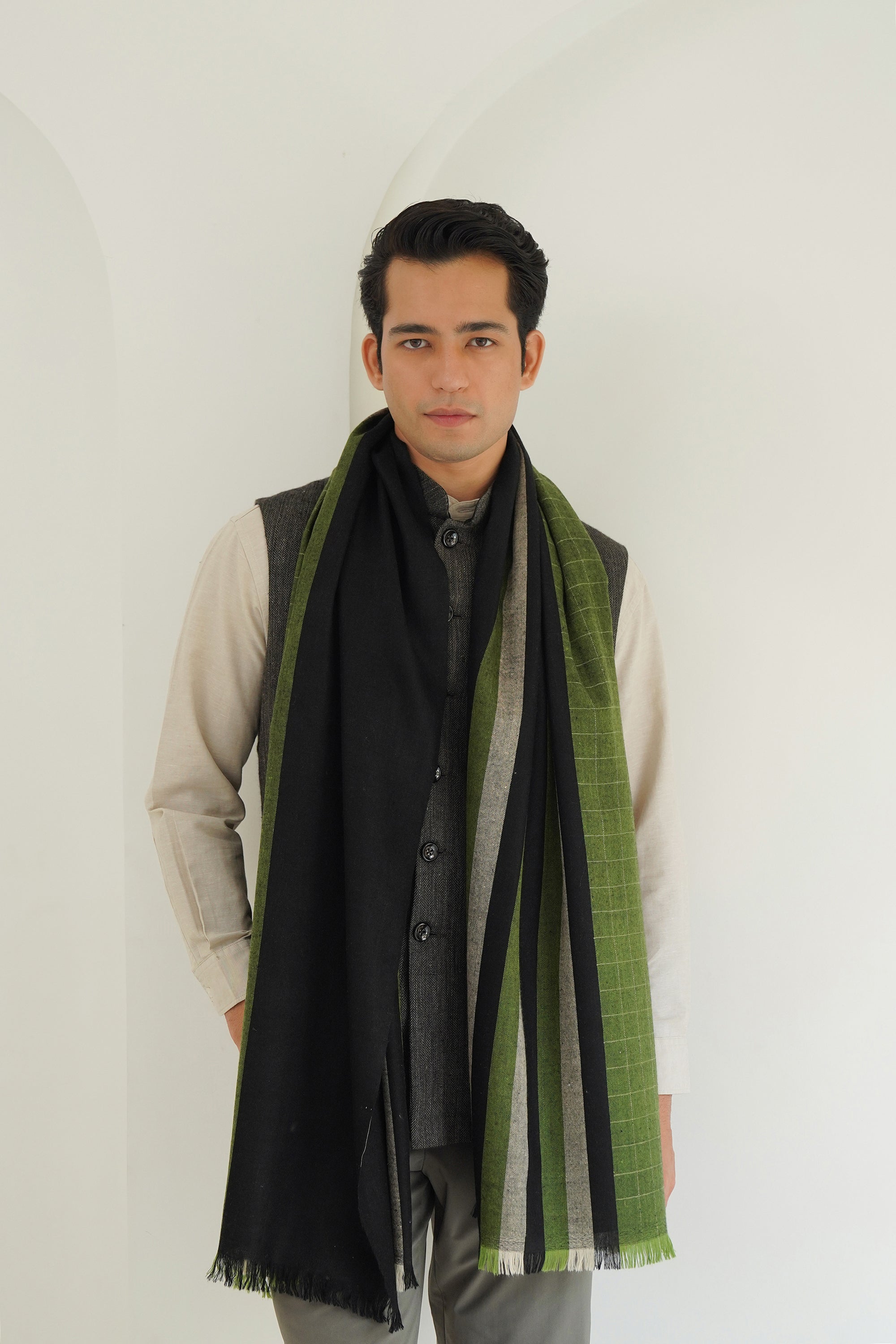 Spectra Cashmere Mens Large Scarf