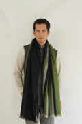 Kashmir Loom Spectra Cashmere Large Scarf Black Banana Tree