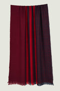 Kashmir Loom Spectra Cashmere Large Scarf  Carmine Pencil