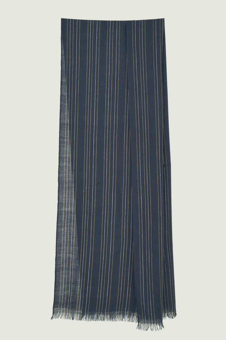 Kashmir Loom Sphinx Cashmere Scarf Pencil Mineral